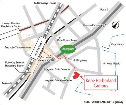 Kobe Satellite Vicinity Map