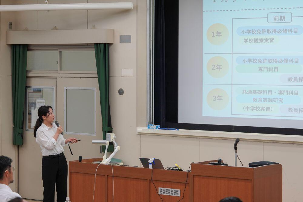 在学生の体験談の様子(ストレート学生)