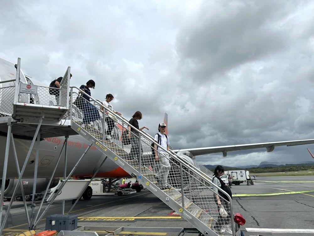 画像：ゴールドコースト到着