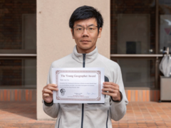 社会系教科マネジメントコース２年の酒井藤太さんが、The 17th Japan-Korea-China Joint Conference on GeographyにてYoung Geographer Awardを受賞しました