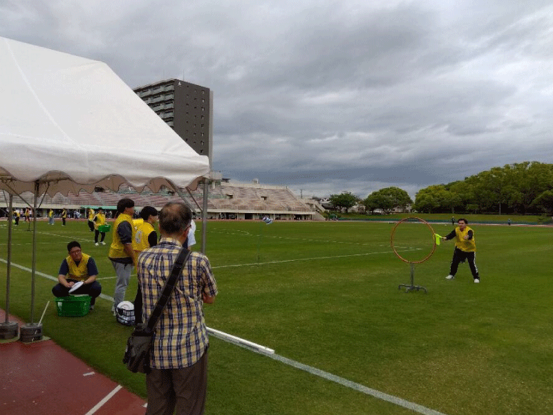 第19回兵庫県障害者のじぎくスポーツ大会に本学学生がボランティアとして参加しました