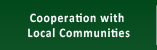 Cooperation with Local Communities