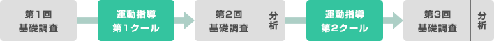 調査と指導と分析の関係の図
